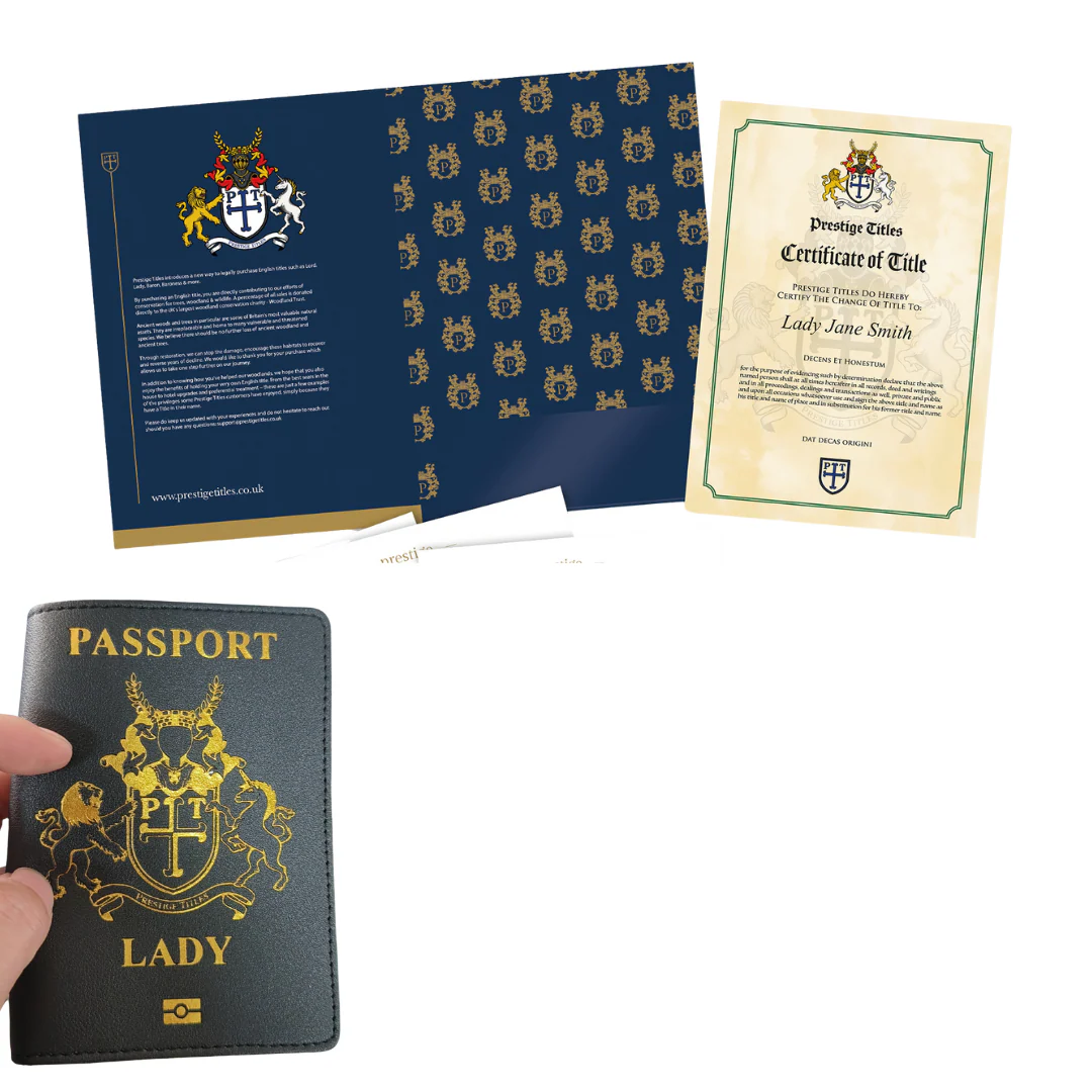 Lady Title Pack + Passport Cover